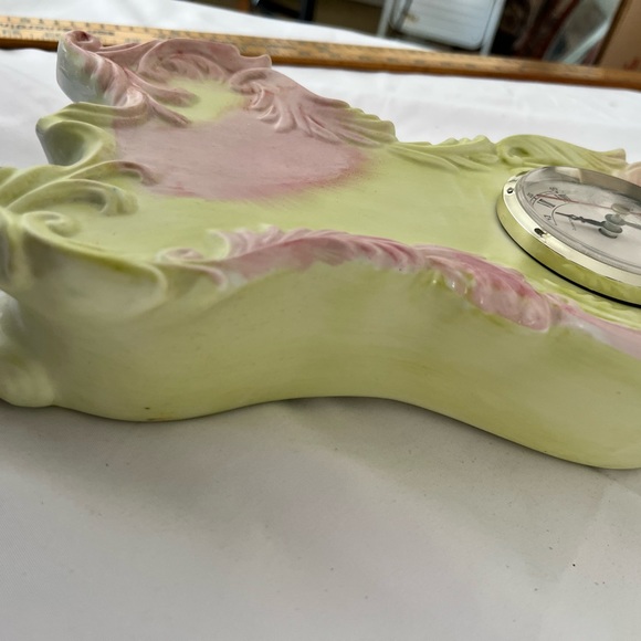 Ceramic mantle or side table clock - Picture 3 of 6